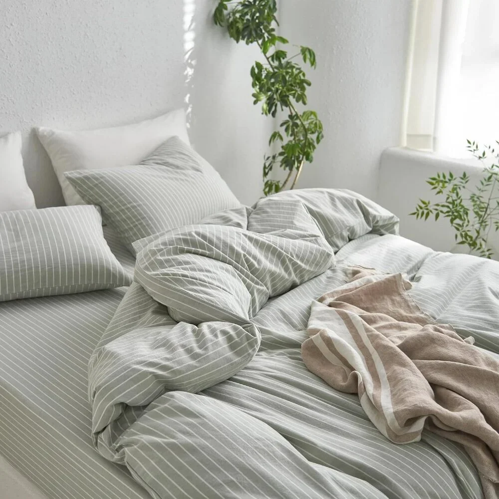 Striped Duvet Cover Set